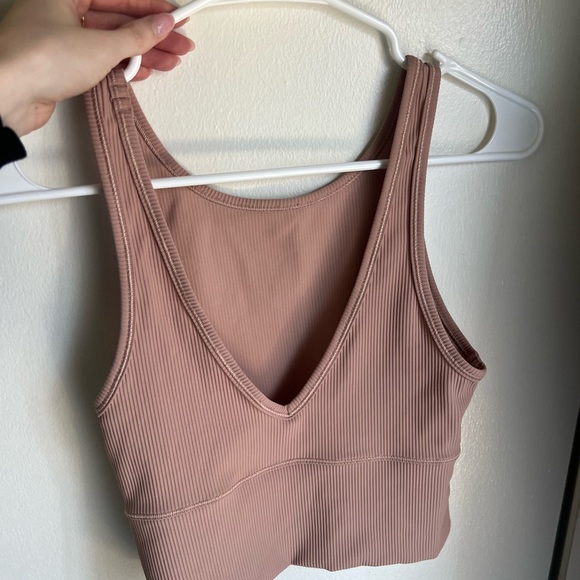 Lululemon Crop Ribbed Tank - Picture 2 of 2
